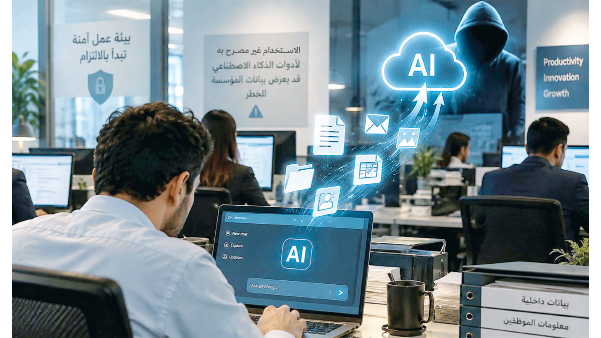 «الذكاء الاصطناعي الخفي» يختصر ساعات العمل.. ويفتح باباً لتسريب البيانات الحساسة