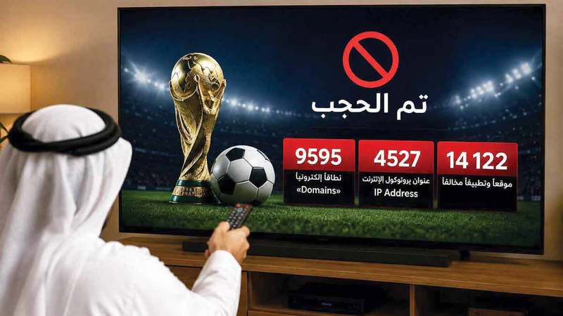 حجب 14.1 ألف موقع وتطبيق مخالف خلال «كأس العالم 2026»
