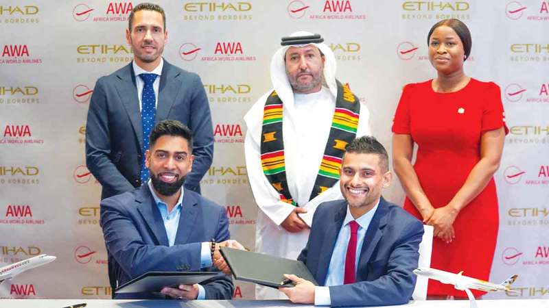 شراكة بين «الاتحاد للطيران» و«خطوط إفريقيا»