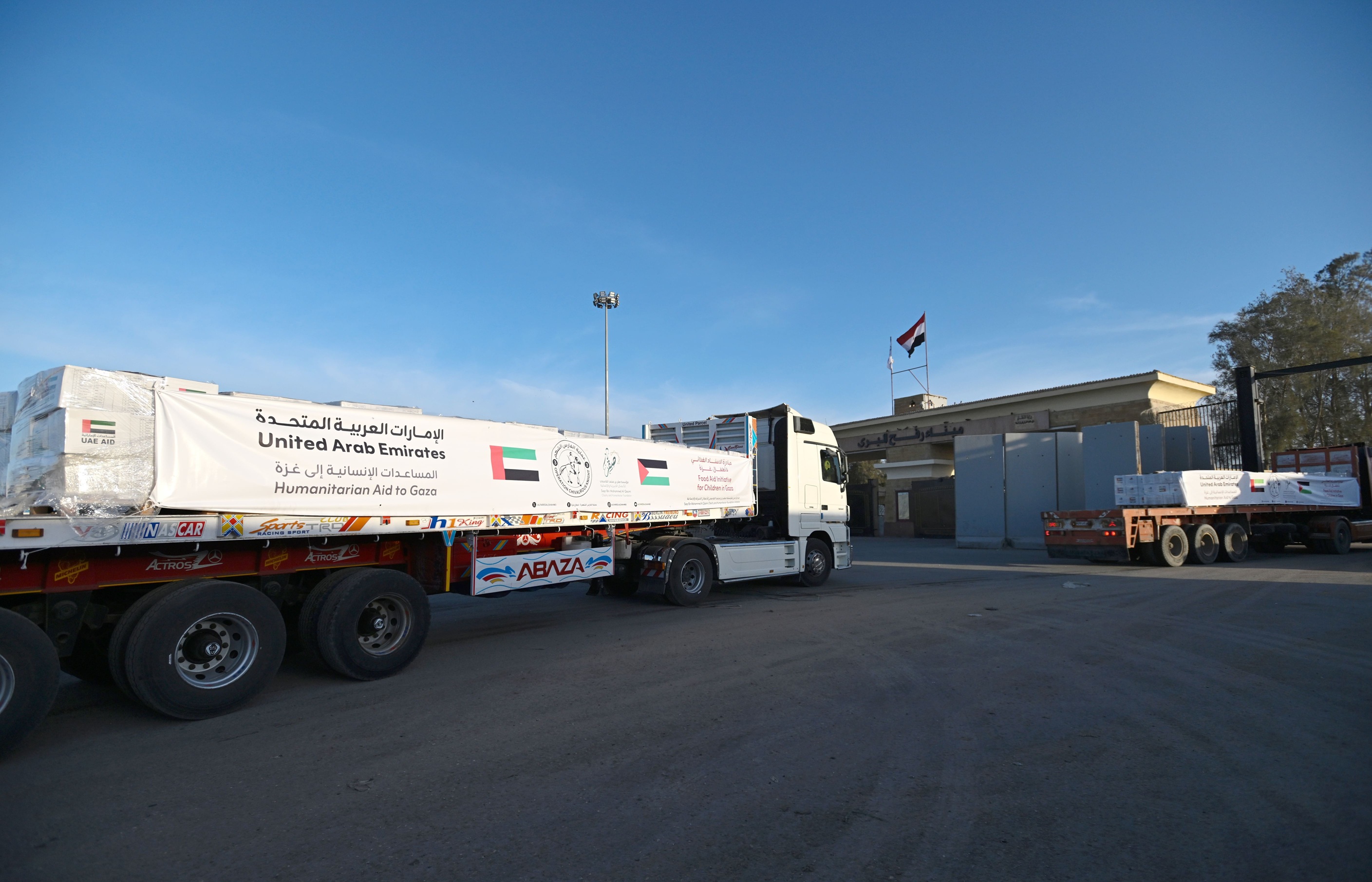 30 طن مكملات علاجية ووقائية من مؤسسة صقر القاسمي تصل غزة عبر 