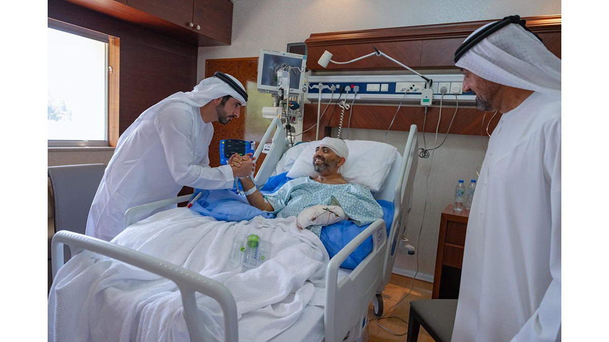 حمدان بن محمد: سميت ماتشهار طيار فلاي دبي جسد أعلى درجات الشجاعة والمسؤولية والحرص على حياة الناس