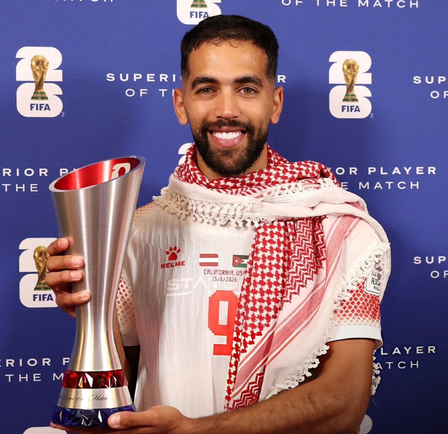 إنجاز تاريخي مزدوج للأردني علوان في مباراة النمسا