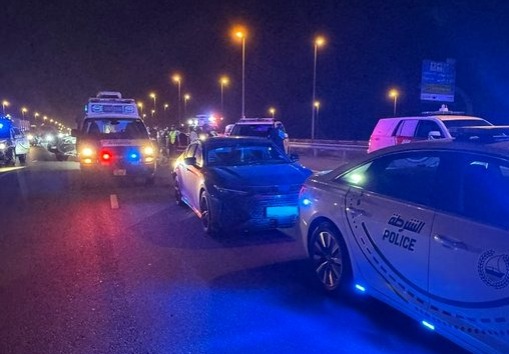 شرطة دبي تنقذ سائقة تعطّل مثبت سرعة مركبتها على شارع الإمارات